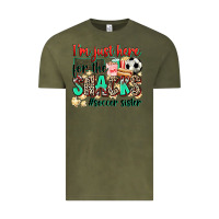 Vintage Olive i'm just here for the snacks #soccer sister Vintage Tee - Zillion Design Studio