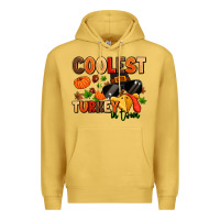 Antique Gold coolest turkey in town Premium Hoodie - MaliasSmallBusiness