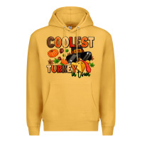 Mustard coolest turkey in town Premium Hoodie - MaliasSmallBusiness