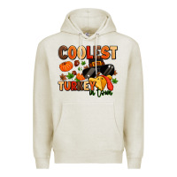 Oatmeal Heather coolest turkey in town Premium Hoodie - MaliasSmallBusiness