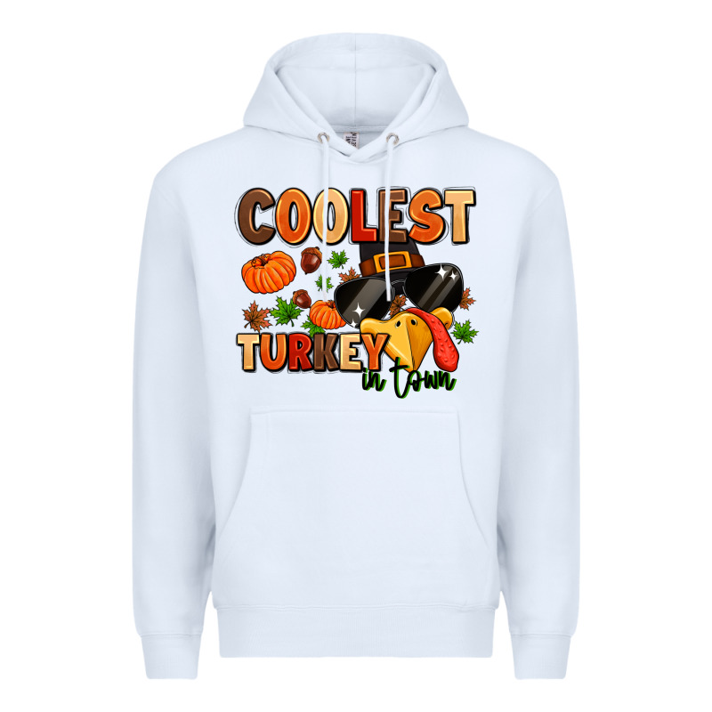 Coolest Turkey In Town Premium Hoodie by MaliasSmallBusiness | Teevron