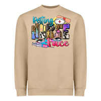 Mushroom resting nurse face Heavyweight Sweatshirt - Zillion Design Studio