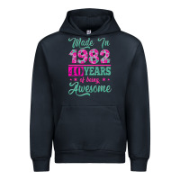 Navy made in 1982, 40 years of being awesome Urban Hoodie - Jasminsmagicworld