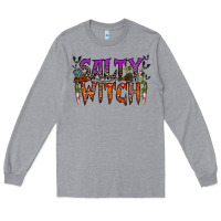 Heather Grey salty witch Long Sleeve Tee - RacoonDesign