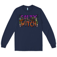 Navy salty witch Long Sleeve Tee - RacoonDesign