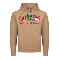 Vintage Coffee 'tis the season pink christmas Vintage Hoodie - Zillion Design Studio