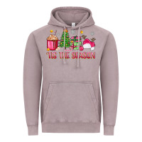 Vintage Zinc 'tis the season pink christmas Vintage Hoodie - Zillion Design Studio
