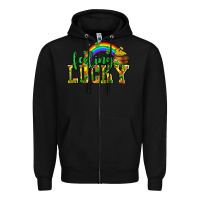 Black feeling lucky with coins Zipper Hoodie - AdoDesignShop