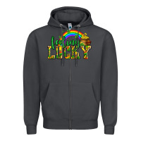 Smoke feeling lucky with coins Zipper Hoodie - AdoDesignShop