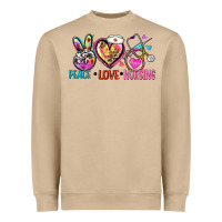 Mushroom peace love nursing Heavyweight Sweatshirt - Zillion Design Studio