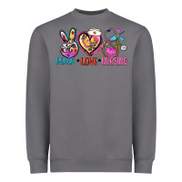 Storm peace love nursing Heavyweight Sweatshirt - Zillion Design Studio