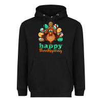 Black happy thanksgiving turkey Heavyweight Hoodie - Jasminsmagicworld