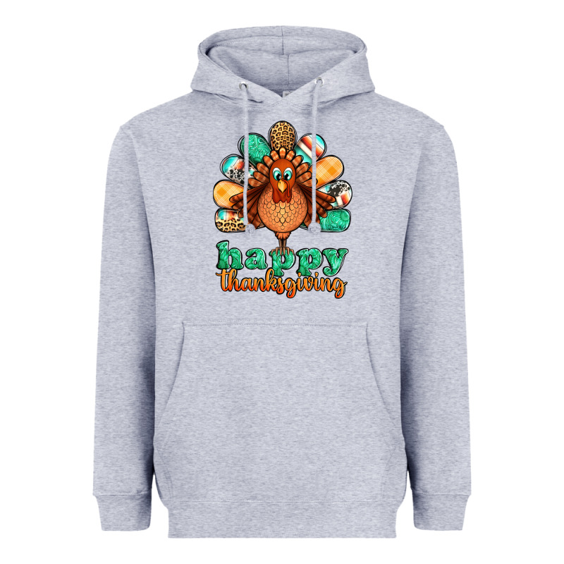 Happy Thanksgiving Turkey Heavyweight Hoodie by Jasminsmagicworld | Teevron