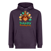 Plum happy thanksgiving turkey Heavyweight Hoodie - Jasminsmagicworld