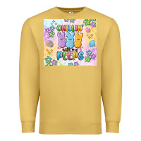 Antique Gold chillin' with my peeps Premium Sweatshirt - MaliasSmallBusiness
