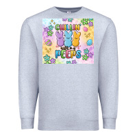 Heather Grey chillin' with my peeps Premium Sweatshirt - MaliasSmallBusiness