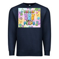 Navy chillin' with my peeps Premium Sweatshirt - MaliasSmallBusiness