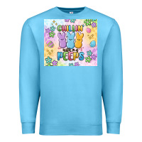 Ocean Blue chillin' with my peeps Premium Sweatshirt - MaliasSmallBusiness