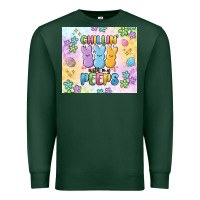 Sports Green chillin' with my peeps Premium Sweatshirt - MaliasSmallBusiness