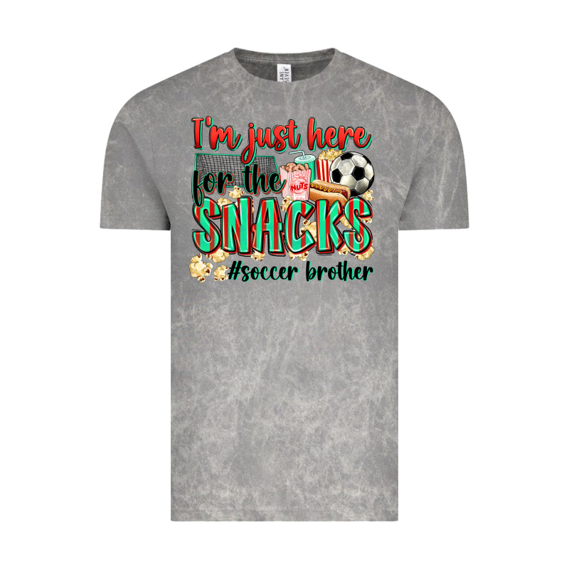 I'm Just Here For The Snacks #soccer  Brother Vintage Tee by Zillion Design Studio | Teevron