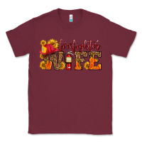 Burgundy firefighter wife with hat sunflowers Classic Tee - HRA Design Shop