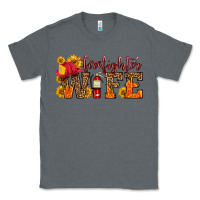 Charcoal Heather firefighter wife with hat sunflowers Classic Tee - HRA Design Shop