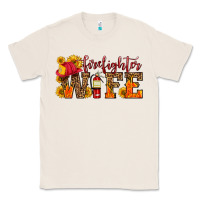 Natural firefighter wife with hat sunflowers Classic Tee - HRA Design Shop