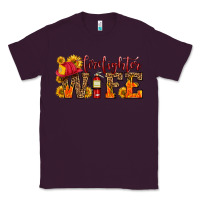 Plum firefighter wife with hat sunflowers Classic Tee - HRA Design Shop