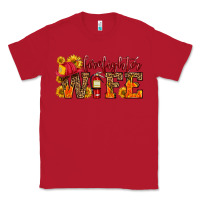 Red firefighter wife with hat sunflowers Classic Tee - HRA Design Shop