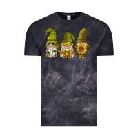 Cloud Black sunflower gnomies Vintage Tee - BarkalooDesign
