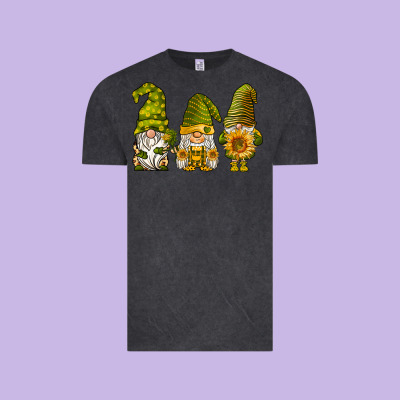 Sunflower Gnomies Vintage Tee Designed By Barkaloodesign