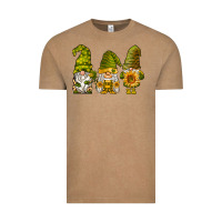 Vintage Coffee sunflower gnomies Vintage Tee - BarkalooDesign