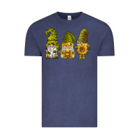 Vintage Denim sunflower gnomies Vintage Tee - BarkalooDesign