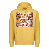 Antique Gold fall vibes coffee Premium Hoodie - MaliasSmallBusiness