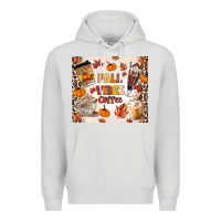 Dove Grey fall vibes coffee Premium Hoodie - MaliasSmallBusiness