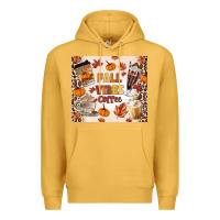 Mustard fall vibes coffee Premium Hoodie - MaliasSmallBusiness