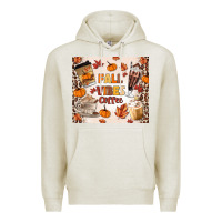 Oatmeal Heather fall vibes coffee Premium Hoodie - MaliasSmallBusiness