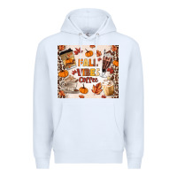 White fall vibes coffee Premium Hoodie - MaliasSmallBusiness