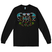 Black summer gigi Long Sleeve Tee - CowhideDigitalArt