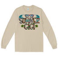 Mushroom summer gigi Long Sleeve Tee - CowhideDigitalArt