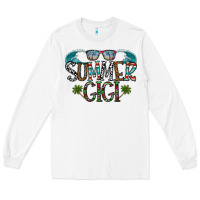 White summer gigi Long Sleeve Tee - CowhideDigitalArt