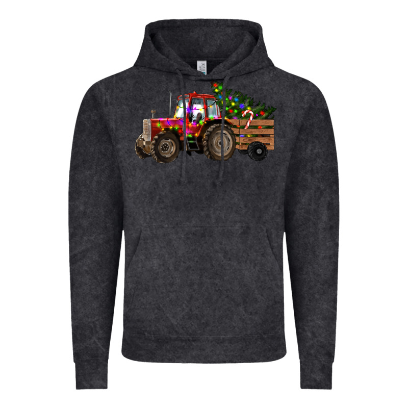 Christmas Farm Tractor Vintage Hoodie by RanaPortraitStore | Teevron