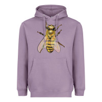 Lavender Bee Heavyweight Hoodie - LillyAllenDesigns