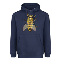 Navy Bee Heavyweight Hoodie - LillyAllenDesigns