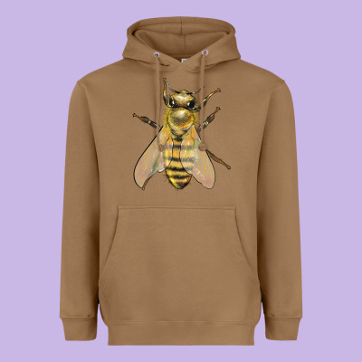 Bee Heavyweight Hoodie Designed By Lillyallendesigns