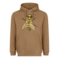 Toasted Coconut Bee Heavyweight Hoodie - LillyAllenDesigns