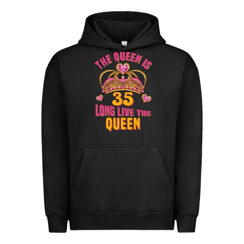 The Queen Is 35 Long Live The Queen Urban Hoodie by Jasminsmagicworld | Teevron