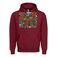 Burgundy thankful turkey png Zipper Hoodie - JahusDesignShop