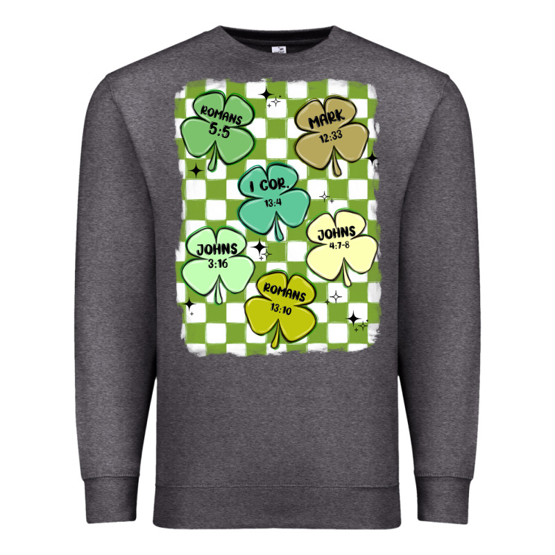 Shamrock Religious Premium Sweatshirt by MaliasSmallBusiness | Teevron