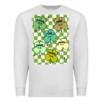 Oatmeal Heather shamrock religious Premium Sweatshirt - MaliasSmallBusiness